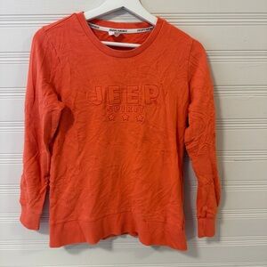 Jeep Spirit 1941 Orange Pullover Sweatshirt – Small